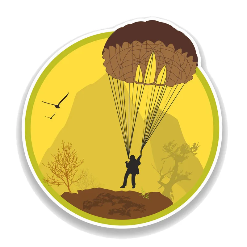 

Car Sticker Motorcycle Sticker Funny Stimulation Explorer Skyjump Decal PVC Waterproof Sunblock Decal 13.3cm * 14.2cm