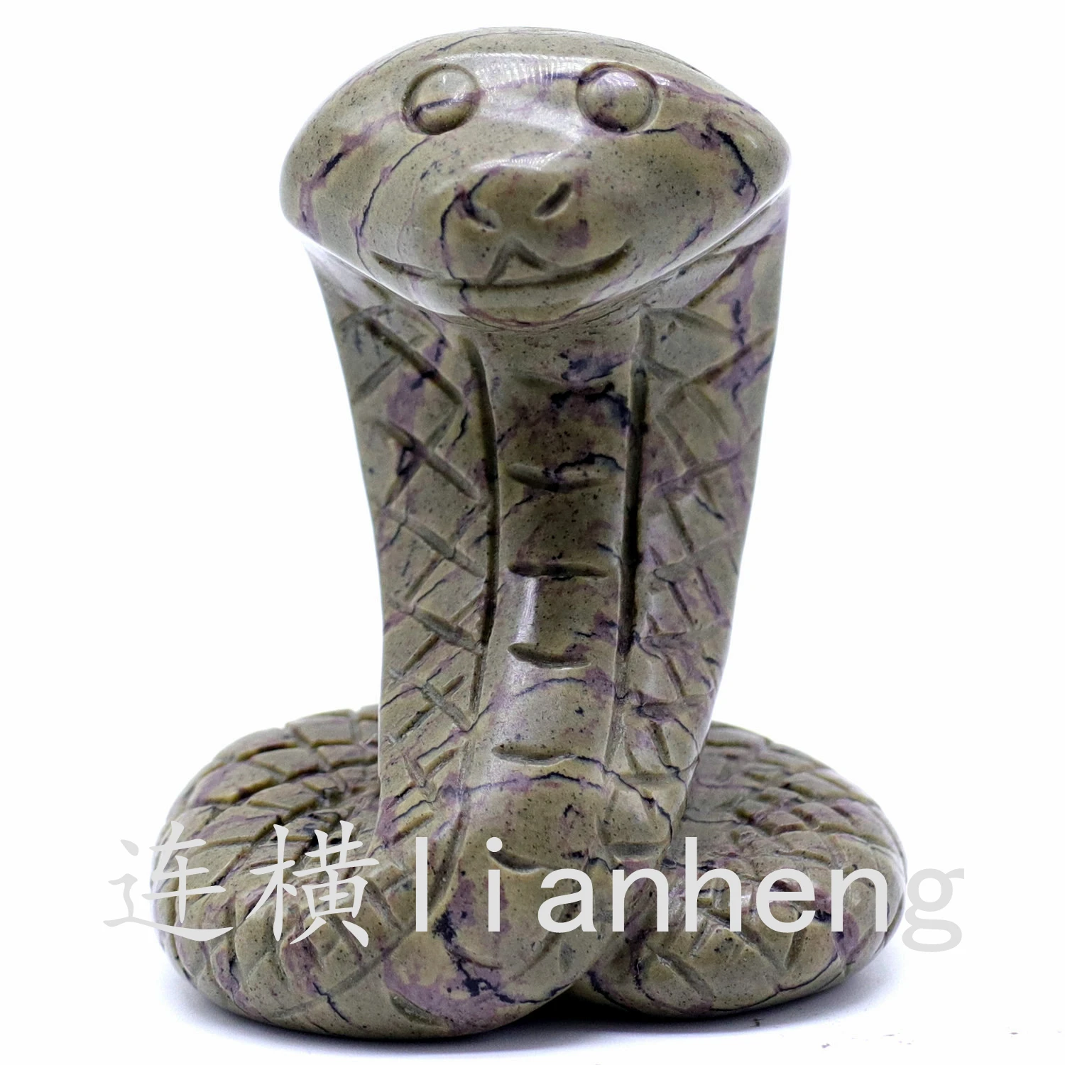 Резной натуральный Змеиный Змея Животных Ремесла Исцеление Кристалл Камень