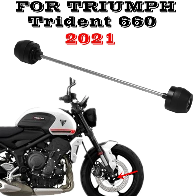 

Новая передняя ось мотоцикла, передняя вилка, ползунок для столкновения, защита колеса, блок оси для триумфа 660 2021