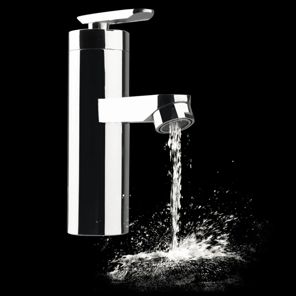 Водопад смеситель для ванной комнаты с одной ручкой раковины полированный кран