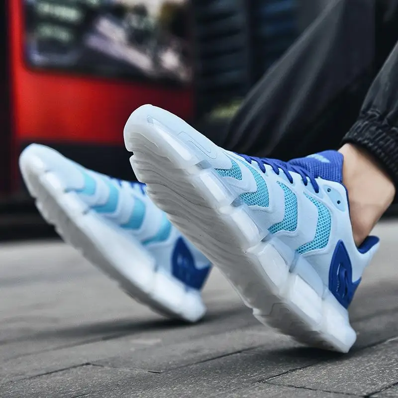 

Hot Sale Summer Men's Running Shoes Breathable Lightweight Caterpillar Casual Shoes Height Increasing Cushioning Men Sneakers
