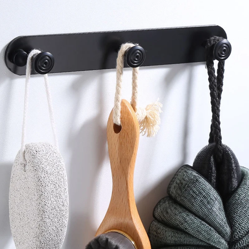 Черный крючок для халата крючки полотенец в ванную комнату сумка шляпы настенная