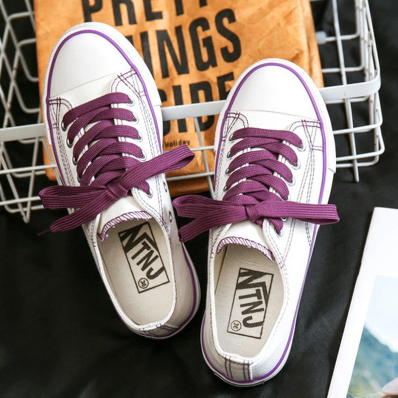 

New Women's Dirty Shoes Woman Lace up Sneakers Flats Comfort Female White Platform Ladies Shallow Footwear Non-slip Shoes