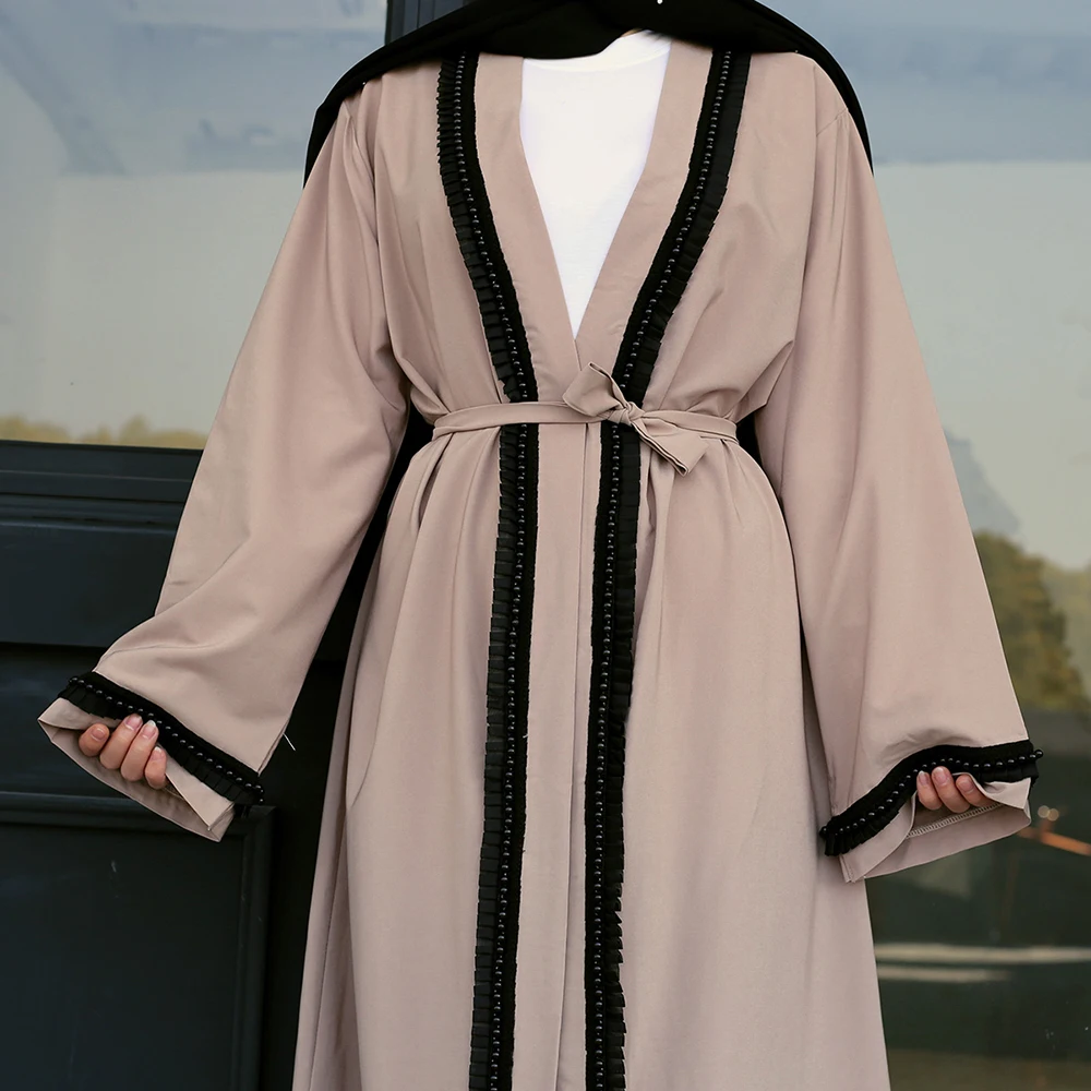 

Kaftan Abaya Dubai Kimono Cardigan Hijab Abayas For Women Qatar Oman Robe Caftan Marocain Turkish Muslim Dress Islamic Clothing