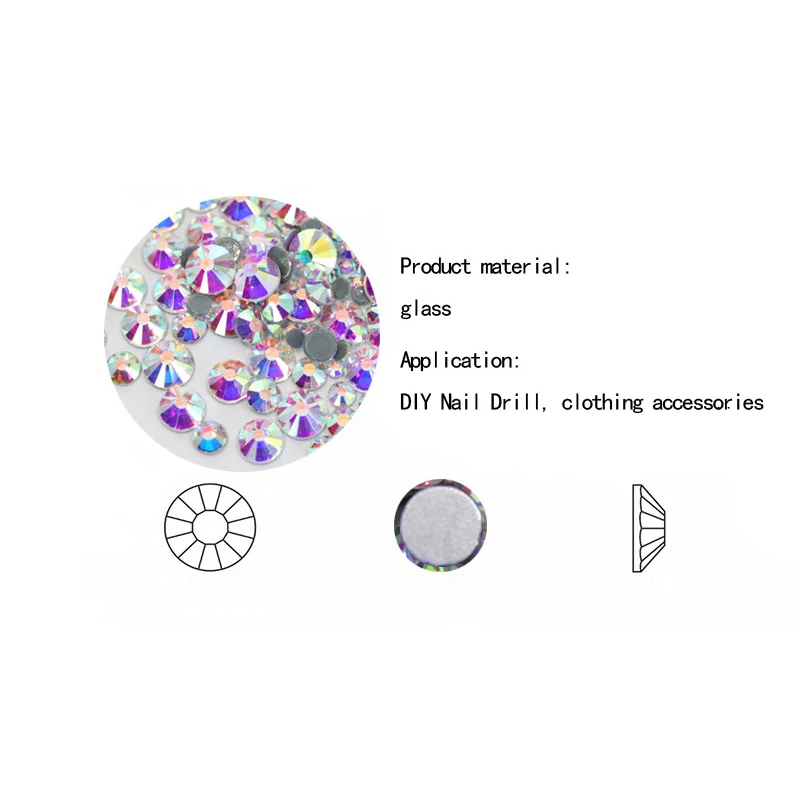 AAAAA высокое качество хрустальные стразы без горячей фиксации супер яркие