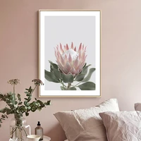 beautiful chic pink flower poster wall art canvas painting nordic posters prints wall pictures for living room decor