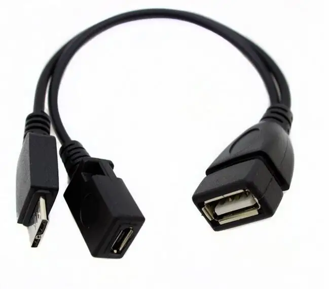 80 шт. --- Micro USB 3 0 B штекер 2 A Женский хост-адаптер otg кабель с разъемом для передачи