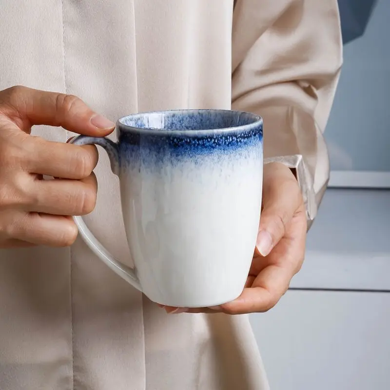 Керамическая тарелка в японском стиле для стейка столовая посуда кружка набор