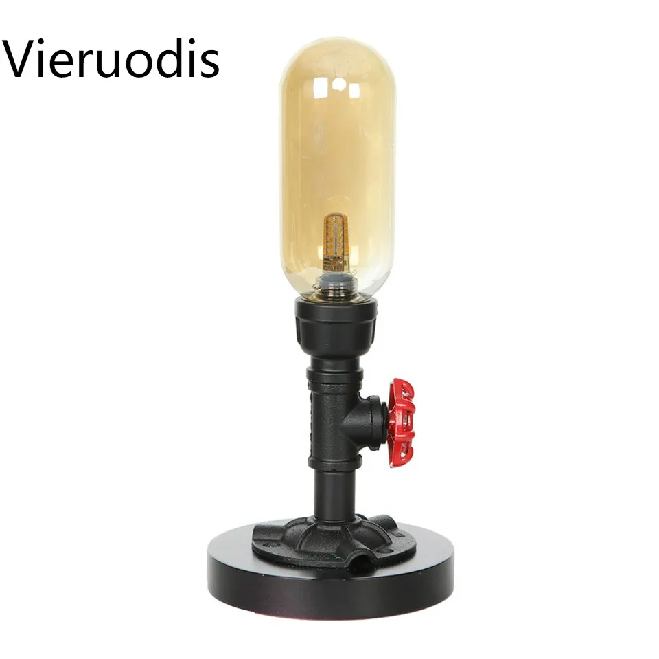 Винтажный металлический промышленный свет G4 водопровод стимпанк настольная