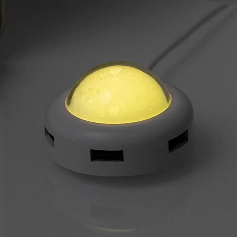 

Mini 4 USB Ports High Speed Transmission Cable Hub Splitter with Night Light
