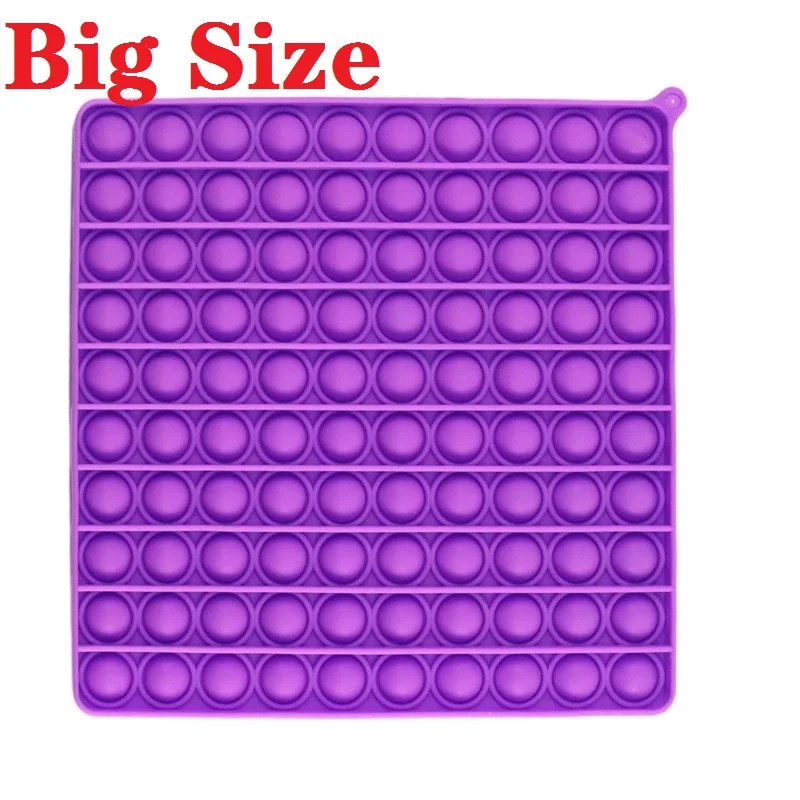 

Square Bubble Fidget Toys Big Size PopIT Silicone Stress Reliever Toy Kids Adult Squeeze Sensory Toy Popit Fidget Toys Dropship