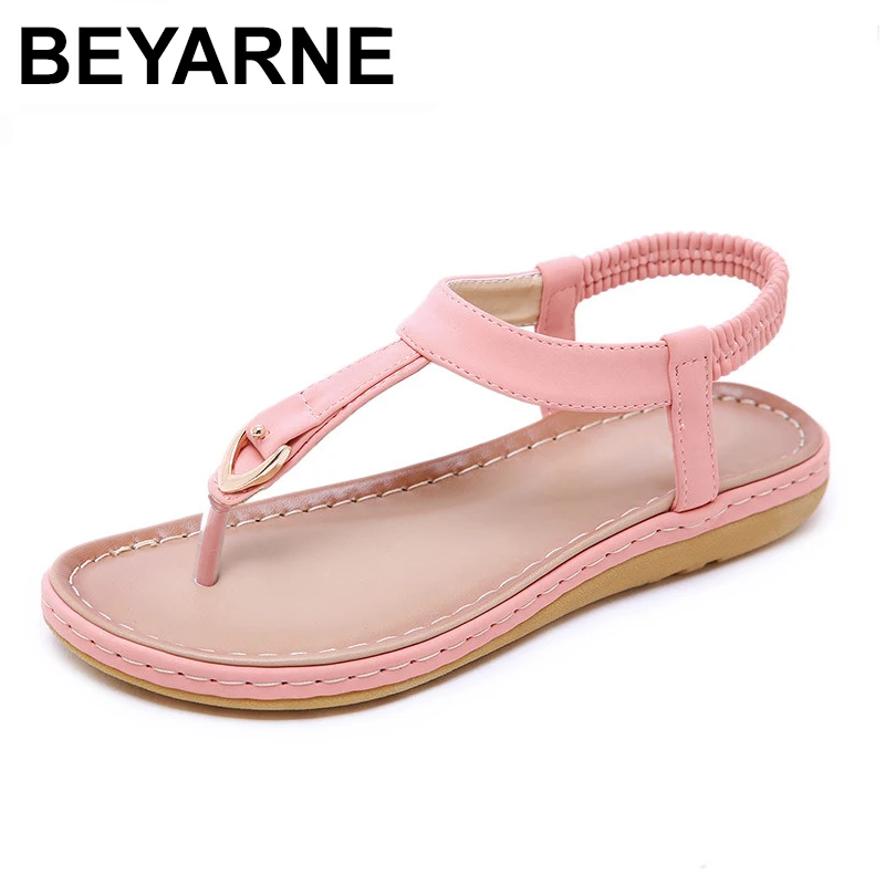 Женские сандалии с мягкой подошвой шлепанцы кристаллами Повседневная пляжная