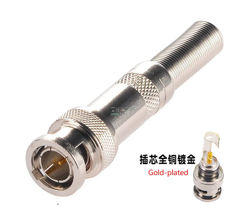 1 шт./10 шт. высококачественный медный позолоченный сварочный BNC Мужской SYV75 5