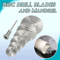 7pcs mini hss circular saw blade rotary tool for dremel metal cutter power tool wood cutting discs drill set