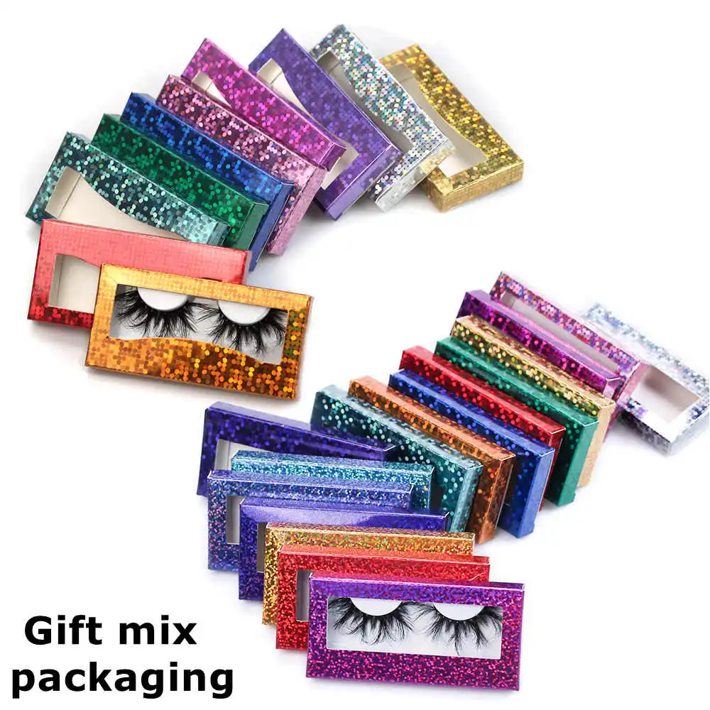 

10 Pack Wholesale Mink Lashes 25mm Fluffy Mink Lashes Eyelashes Bulk Super Wispy Reusable Curly 3D Mink Makeup Lashes Wholesale