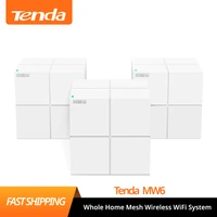 tenda 1pcs mw6 whole home mesh wireless wifi system with 11ac 2 4g5 0ghz wifi wireless router and repeater app remote manage