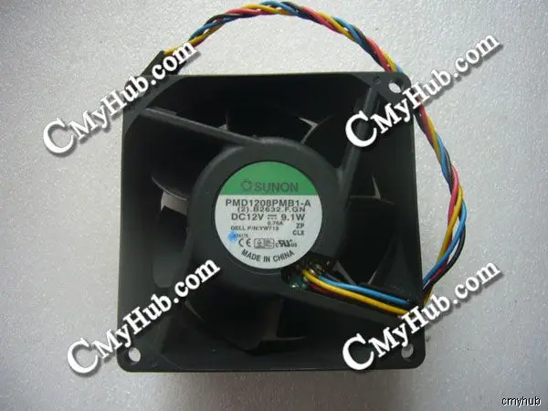 

For Dell GX520 GX620 740 745 755 PMD1208PMB1-A (2).B2632.F.GN 0YW713 Chassis Cooling Fan