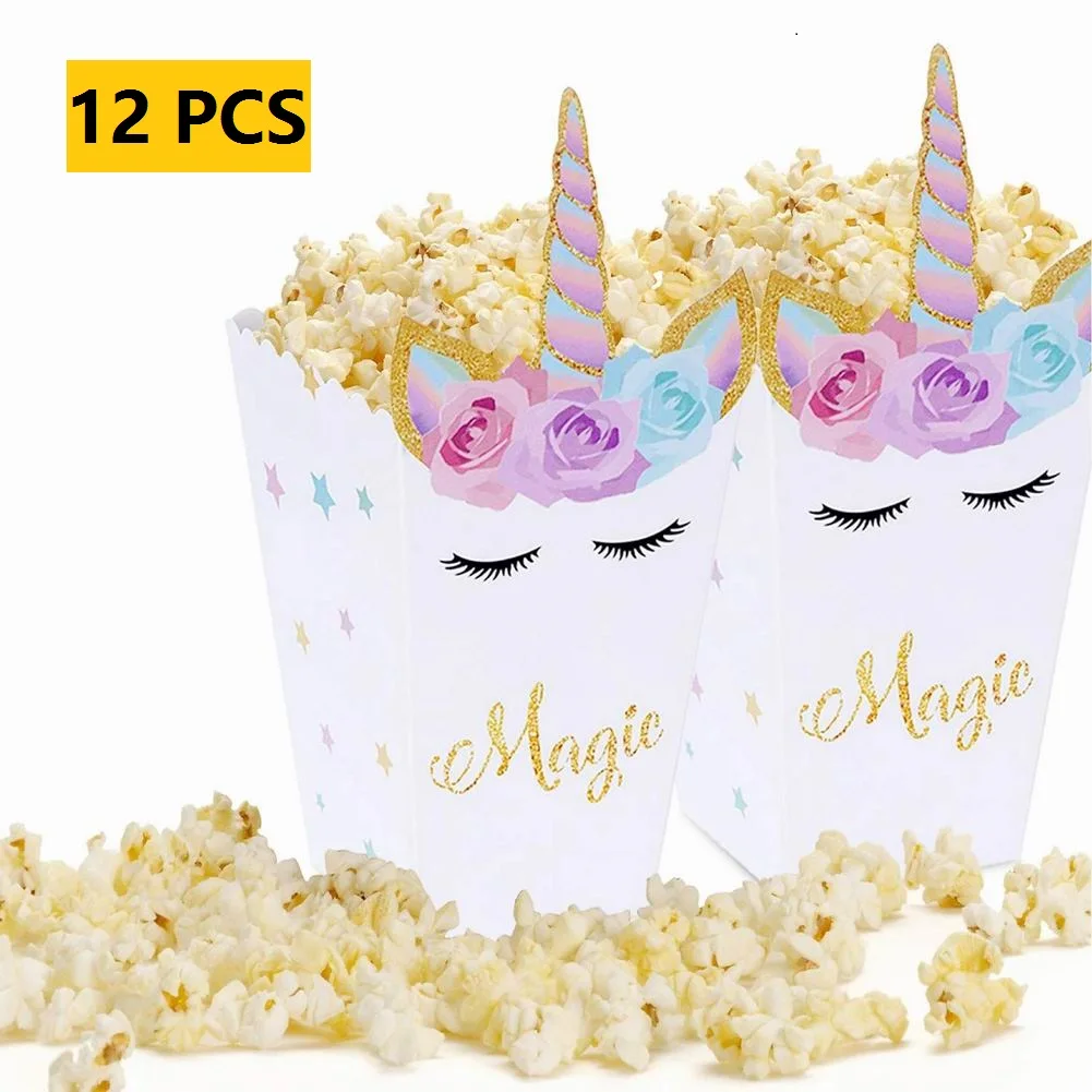 12 шт. в упаковке для приготовления попкорна снэк Коробки с рисунком героев из