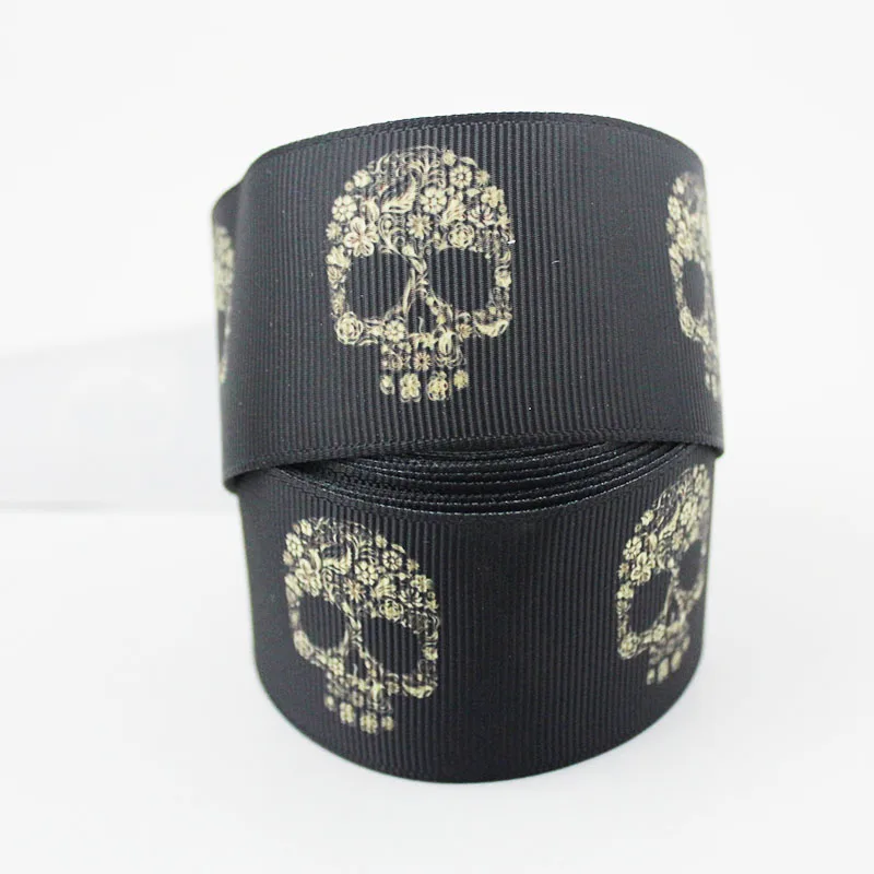 Лента с черепом Сделай Сам DIY бигуди для волос бантом аксессуары Гавайи Швейные