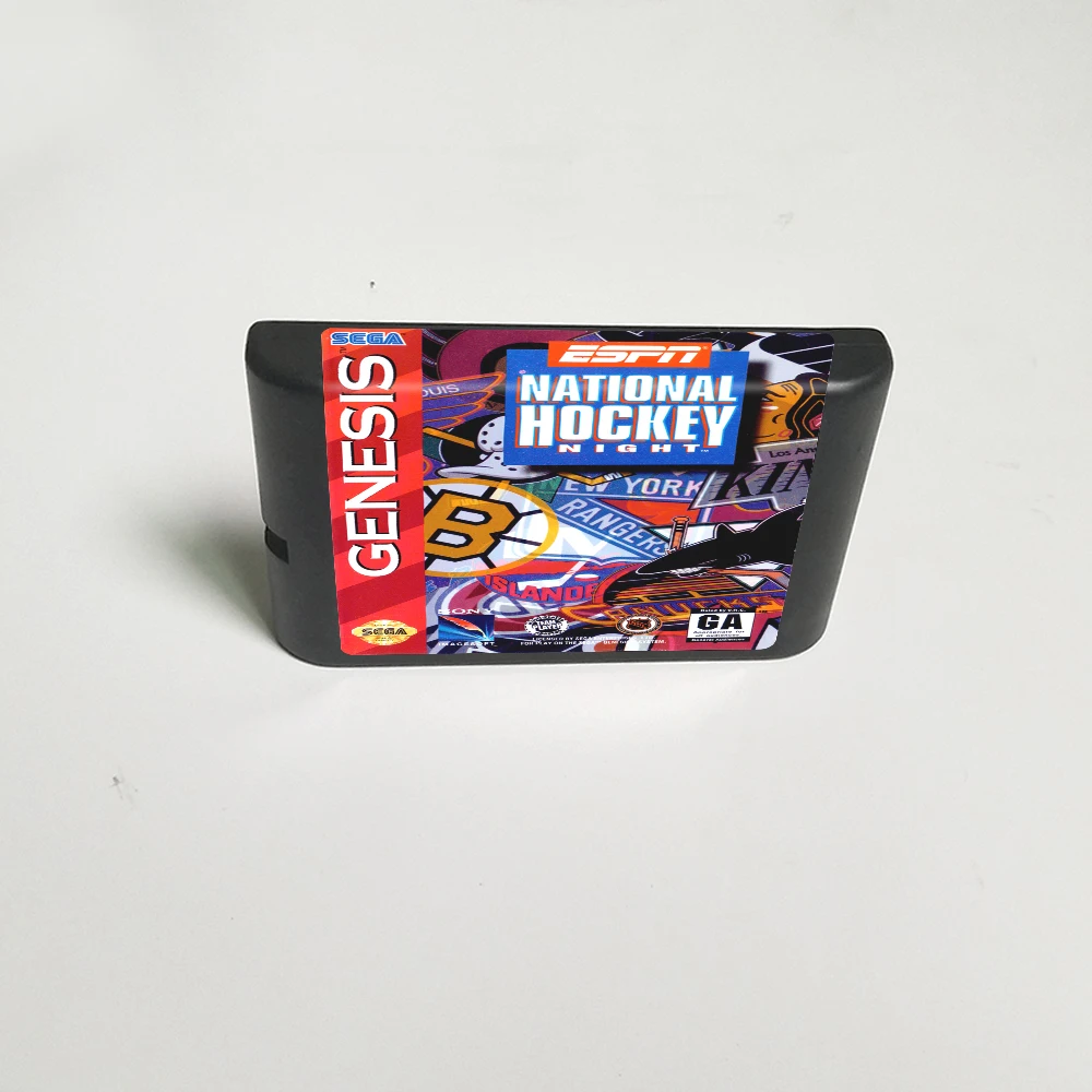 

National Hockey Night - 16 Bit MD Game Card for Sega Megadrive Genesis Video Game Console Cartridge