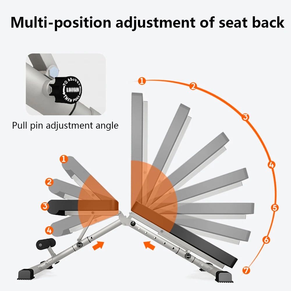 Высококачественный табурет для гантелей складной домашний Регулируемый