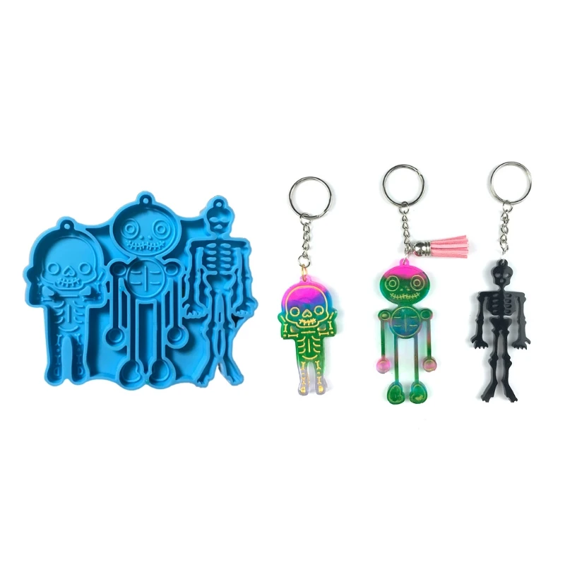 

Блестящее женское колье с подвеской в виде черепа