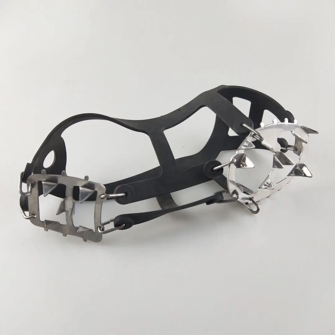 

18 Teeth Climbing Crampons for outdoor winter Walk Ice Fishing Snow Shoes Antiskid Shoes Manganese Steel Shoe Covers