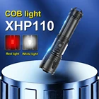 Мощный светодиодный фонарик 18650 XHP110 XHP90, тактический светильник онарик Cree XHP70, USB, перезаряжаемый, светодиодный фонарик с зумом, водонепроницаемый ручной фонарь