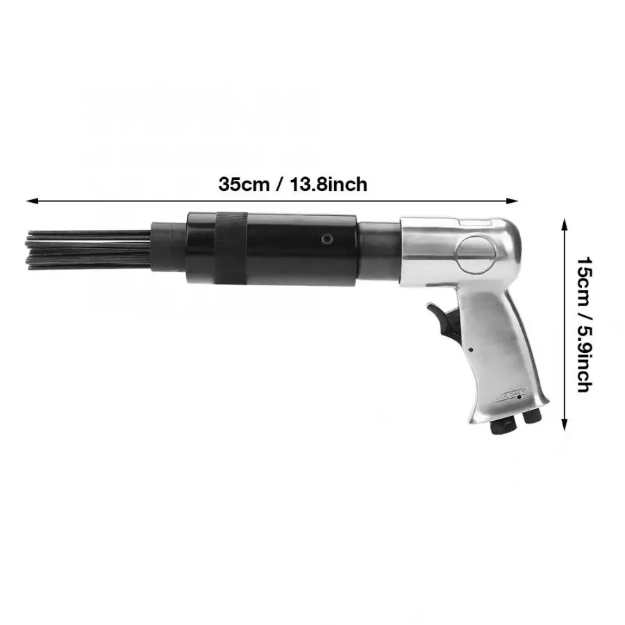 

New 19 Needle Scaler Removing Rust Slag Tool Air Pneumatic Needle Scaler Pistol Grip Removing Deburring Tool