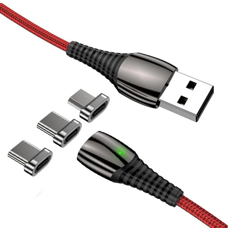 Магнитный кабель для передачи данных Тип C из цинкового сплава Xiaomi Micro usb iPhone