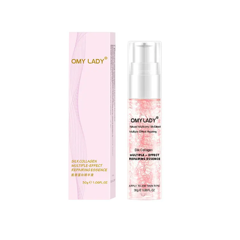 Сыворотка для лица OMY LADY Silk коллаген подтягивание пор восстановление Анти