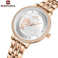 naviforce rose gold watch women watches ladies creative steel womens bracelet watches female waterproof clock relogio feminino