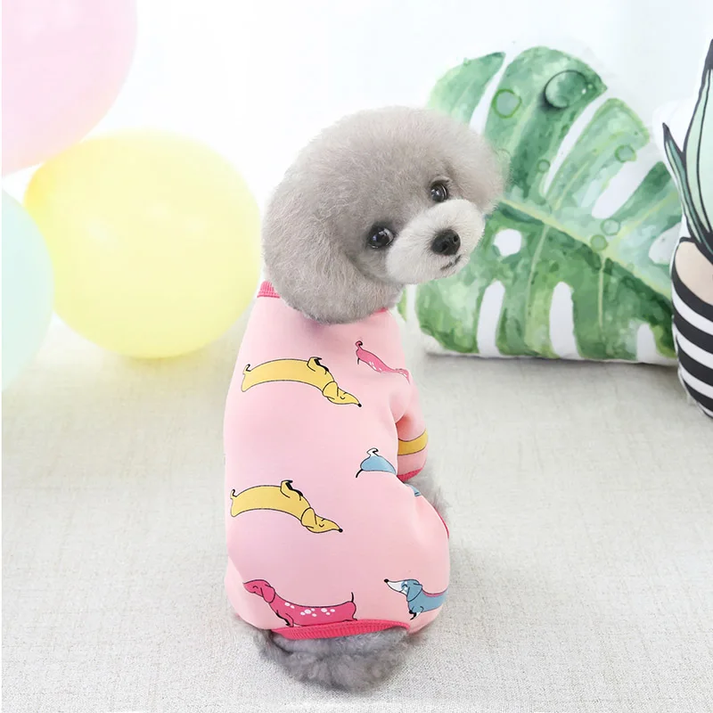 

S-2XL куртка для собаки, зимняя модная Милая одежда, фланелевый костюм для собаки, 4 лапы, для маленьких и средних собак, щенок йоркширского тер...