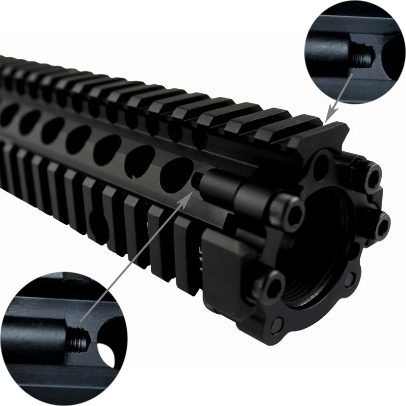 Сплит Тип 7 5 дюймов Пикатинни рельс алюминий Handguard Rail System BK/CB для страйкбола AEG