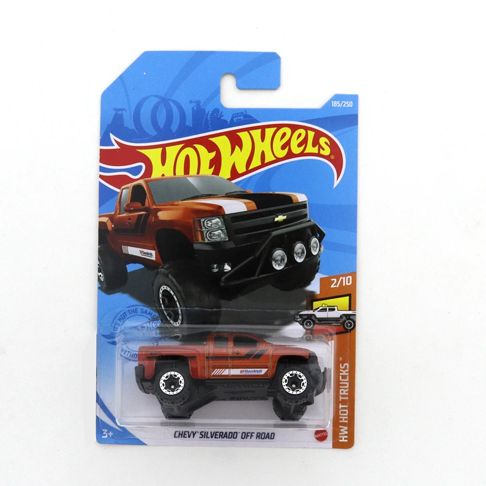 

2021-185 Hot Wheels CHEVY SILVERADO OFF ROAD Mini Alloy Coupe 1/64 Metal Diecast Model Car Kids Toys Gift