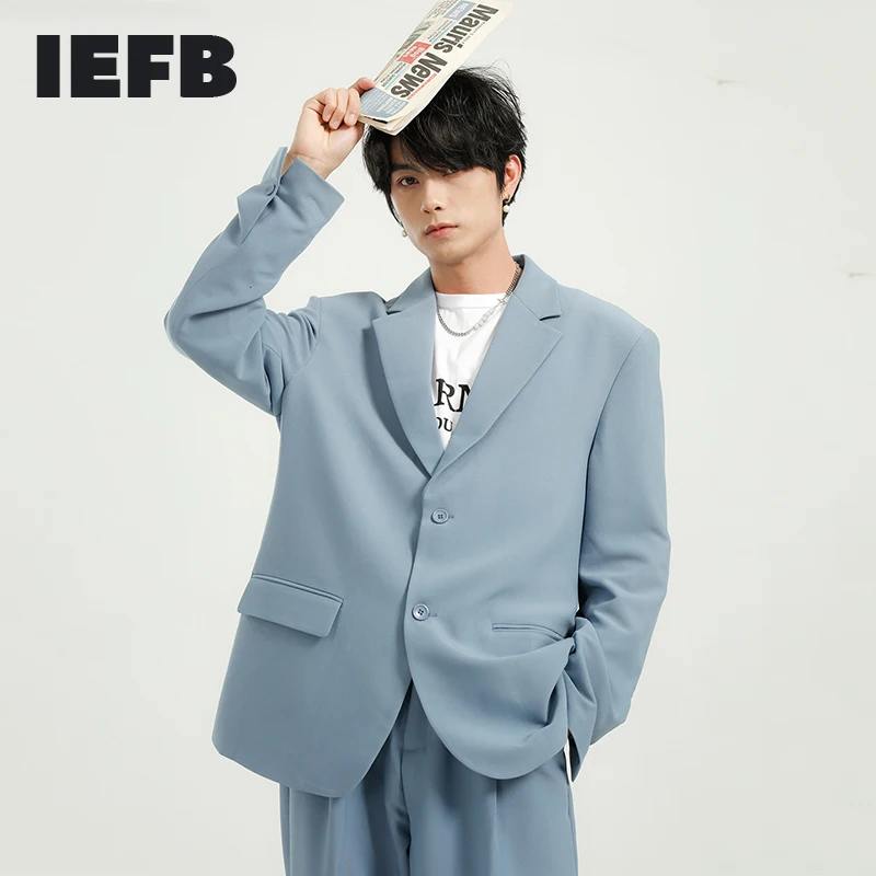 Мужская одежда IEFB Новинка осени 2021 костюм большого размера пальто повседневная