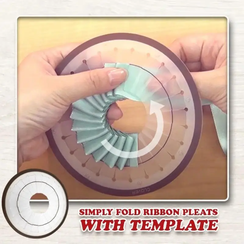 

Non-woven fabric DIY Rosette Maker Handmade Ribbon Flower Decor Making Tool Easy Rosette Maker