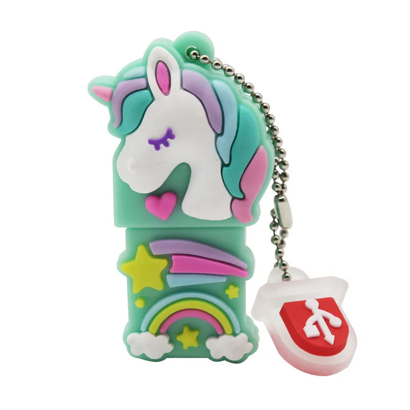 Usb флеш-накопитель TEXT ME usb2.0 с красивым цветным единорогом usb 2 0 4 ГБ 8 16 32 64 флешка