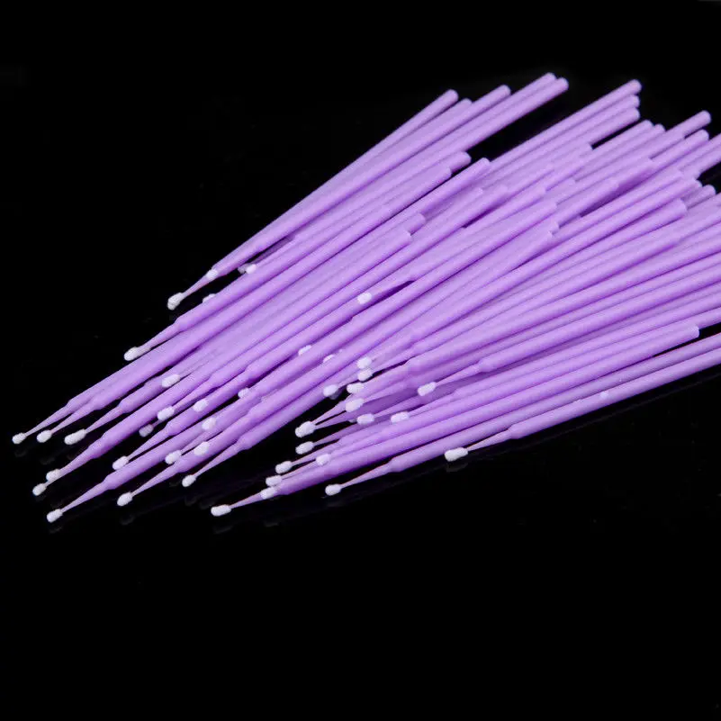 100 шт пластиковые ватные тампоны для бровей микро кисти одноразовый материал