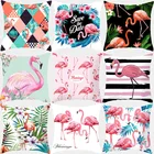 Наволочка 45*45, наволочка с принтом фламинго, растения, диванные декоративные подушки, Наволочки украшение дома из полиэстера, наволочки