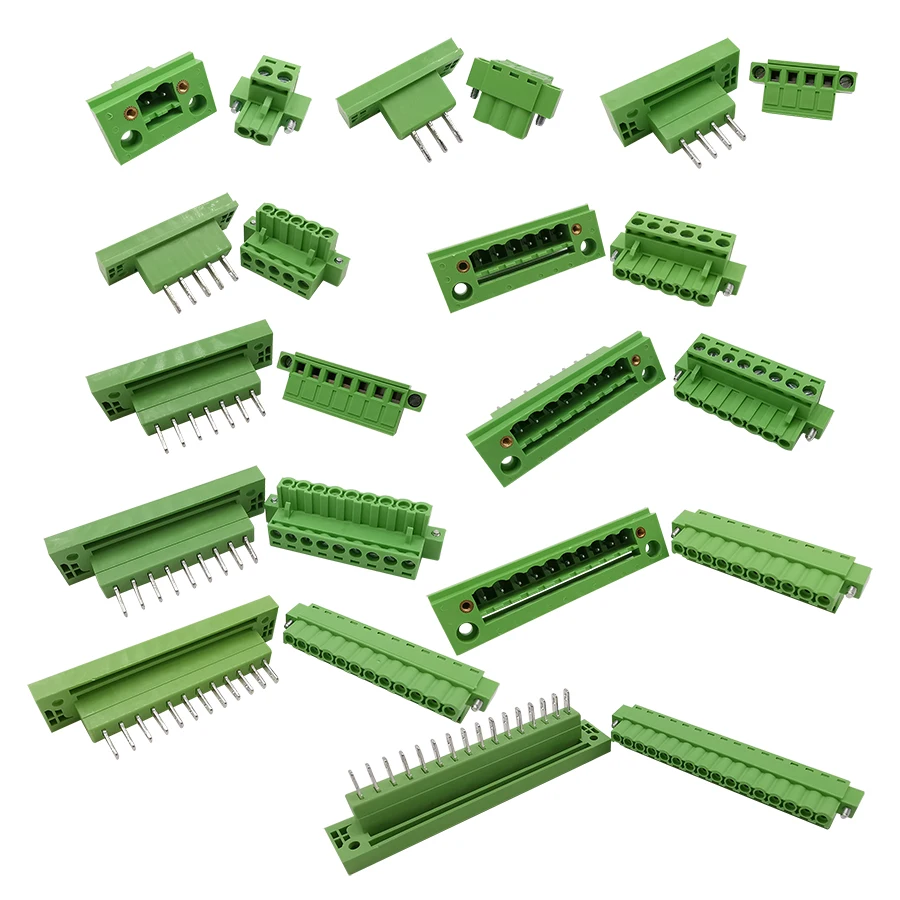 KF2EDGWB 5 08 мм Шаг 2P-16Pin PCB винтовая Клеммная колодка Разъем перегородки подключаемые