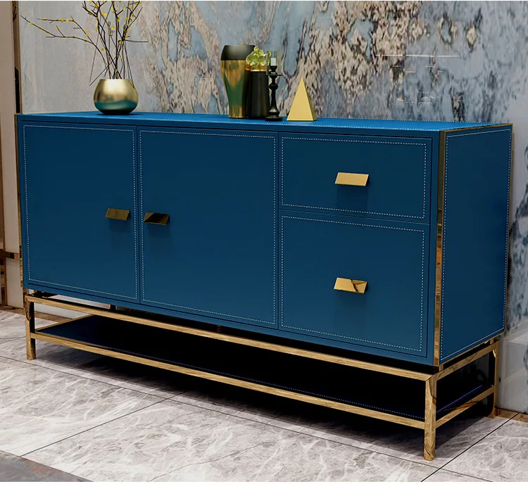 Мебель для столовой из нержавеющей стали домашний шкаф минималистичный