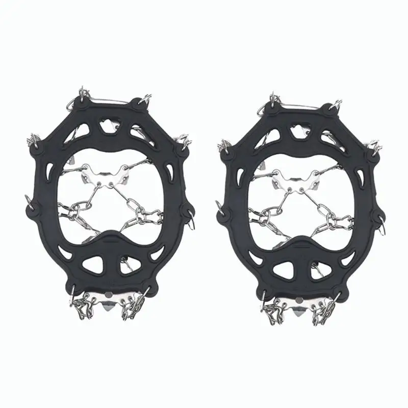 19 зубьев уличные альпинистские скобы для обуви противоскользящие ходьбы и