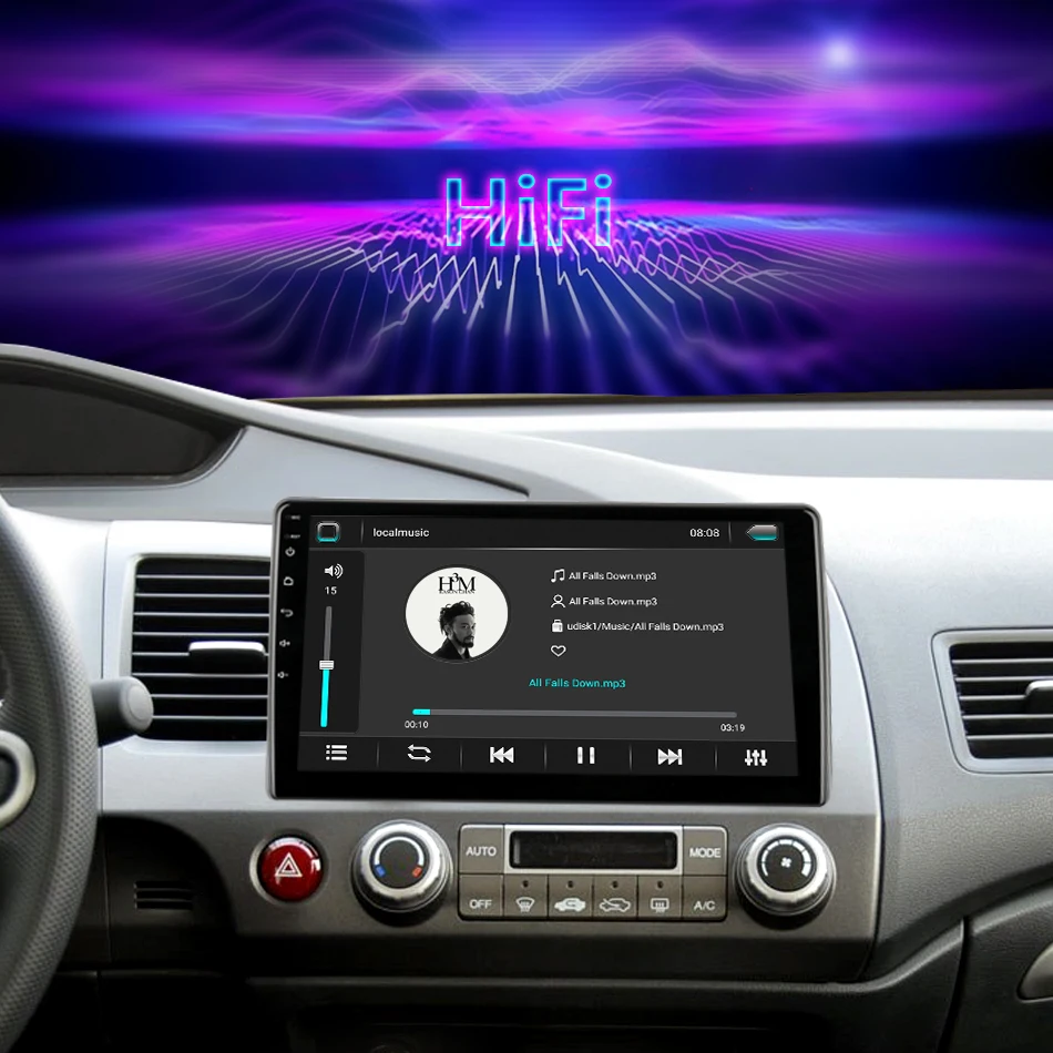 2G 32G Android 8,1 4G wifi Автомобильный Радио Мультимедиа Видео плеер для Honda Civic 2005-2011 Навигация gps 1024*600+ специальная рамка