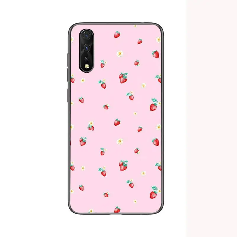 

strawberry tasty fruit pattern Phone Case For Samsung A10S A12 A02 A20E M30 A31 A32 A40 A50 S A52 A51 A70 A71 A80 Cover Fundas