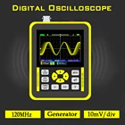 Портативный мини-цифровой осциллограф, экран 2,4 дюйма, полоса пропускания 120 м, частота дискретизации 500 м для обслуживания, электронное тестирование