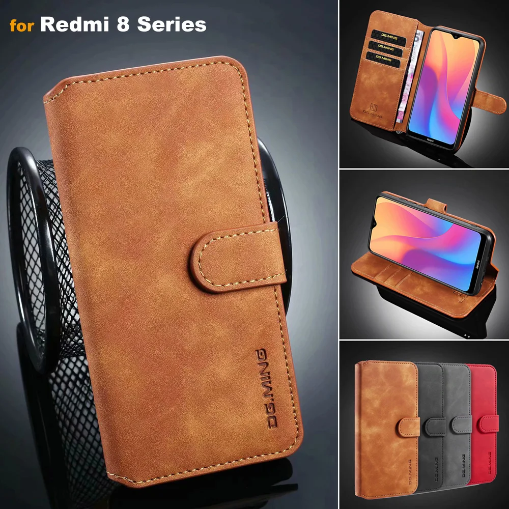 Кожаный чехол для Xiaomi Redmi 8 8A Note 8T Pro Магнитный кошелек откидной Чехол Note8 Redmi8