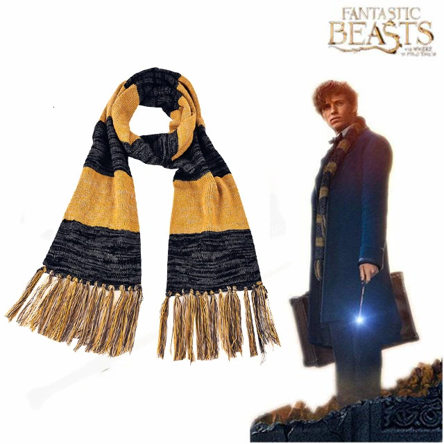 Новые Фантастические звери и где их найти Косплей Newt Scamander шарф - Цвет: fringed sLOGO