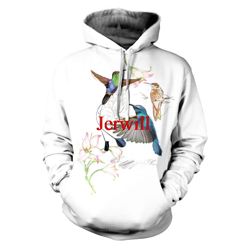 

Aerial Bird Hoodies Men Clothes 2021 Pure White Oversized Streetwear Hoody Pullover Top Sweatshirts Harajuku Fashion