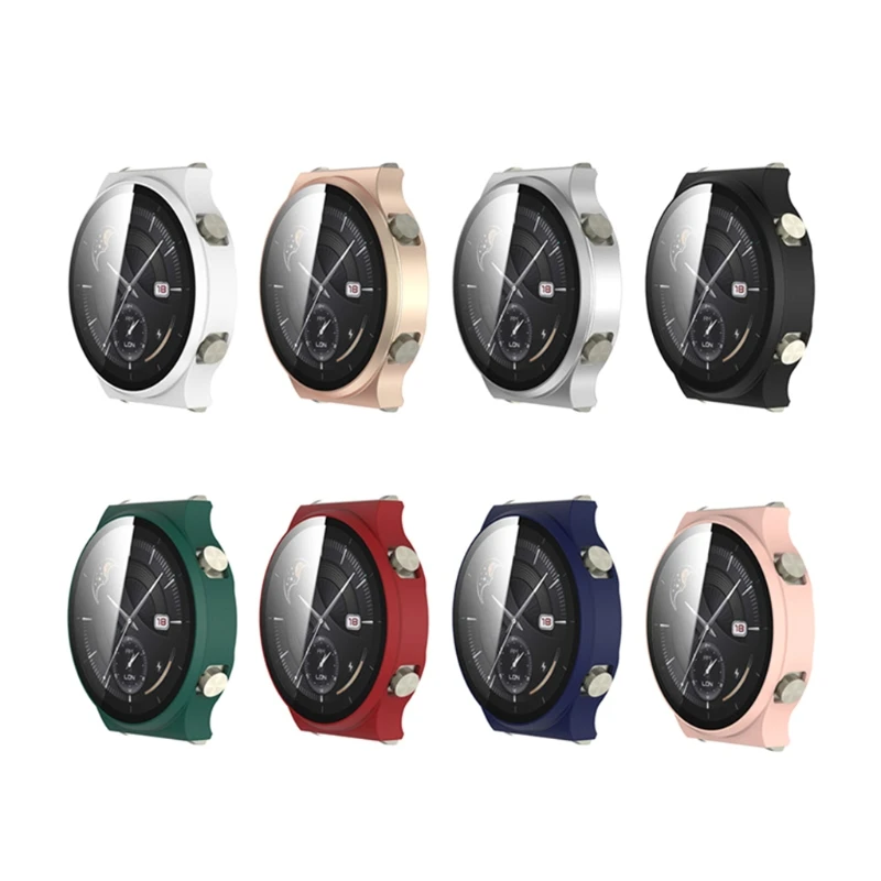 Защитный чехол для huawei -Watch GT 2 Pro матовый часов закаленное стекло Полноэкранный